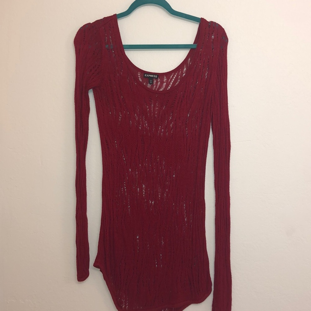 Thin Red Sweater